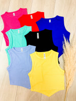 DOORBUSTER - All Attitude V Line Cropped Tank Top
