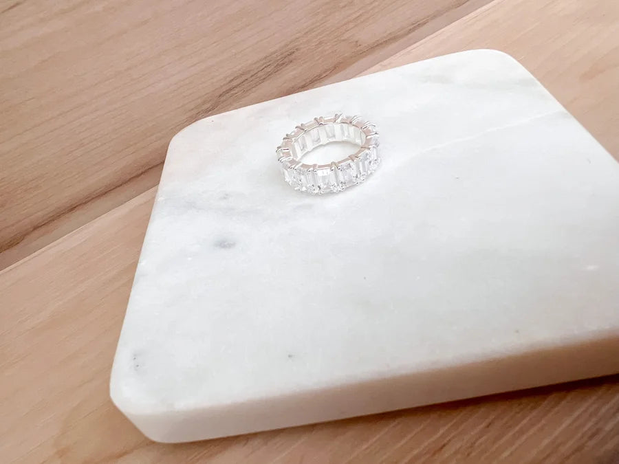 Natasha Marie 6x4 White CZ Octo Ring – Mademli Boutique