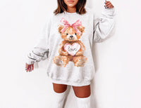 Valentine Bear Graphic Top