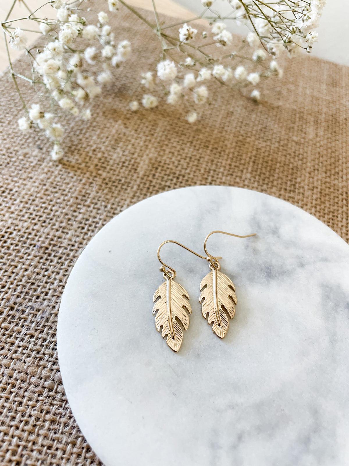 GOLD LEAF EARRINGS