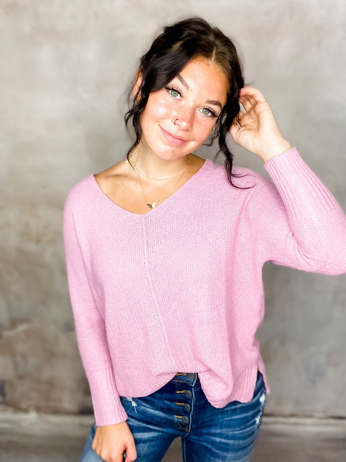 Kicked Back Pink Sweater