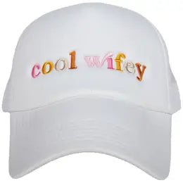 Cool Wifey White Trucker Hat
