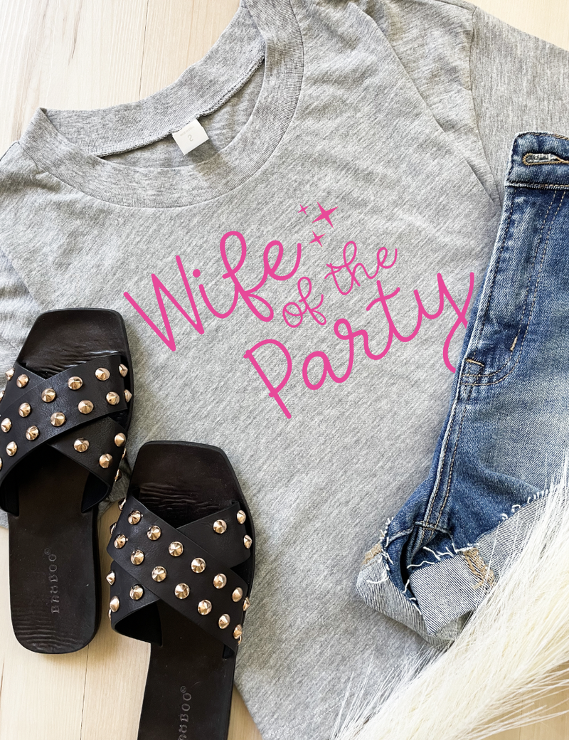 Wife Of The Party Cropped Graphic Tee