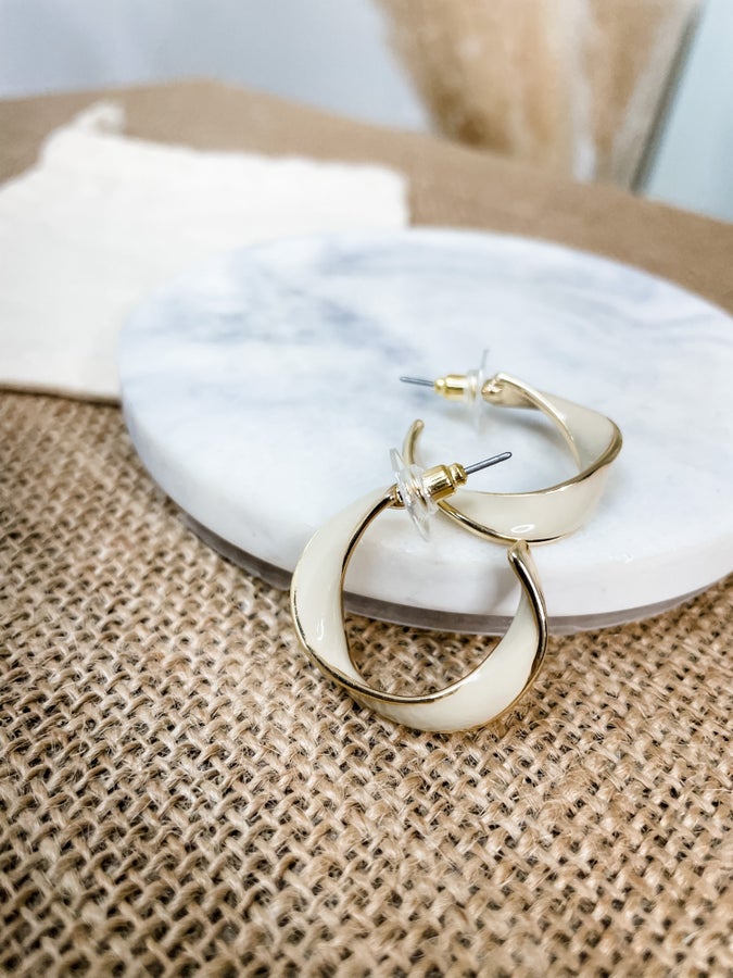 Twisted Hoop Earrings