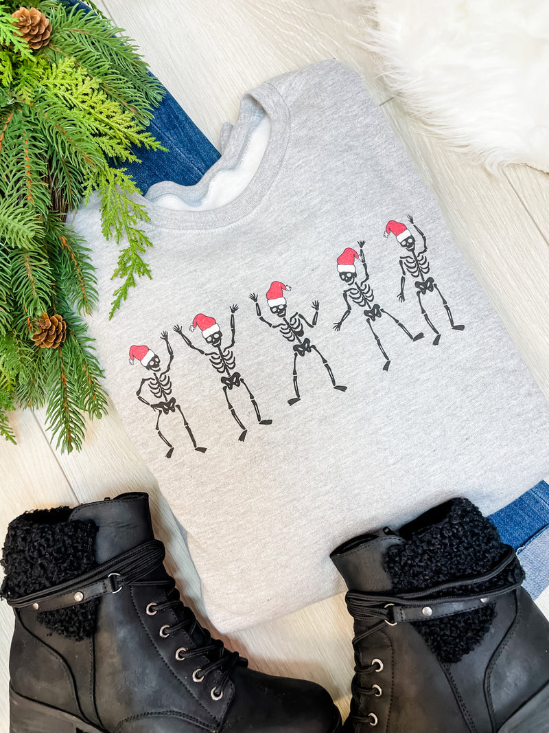 Christmas Skeletons Graphic Sweatshirt
