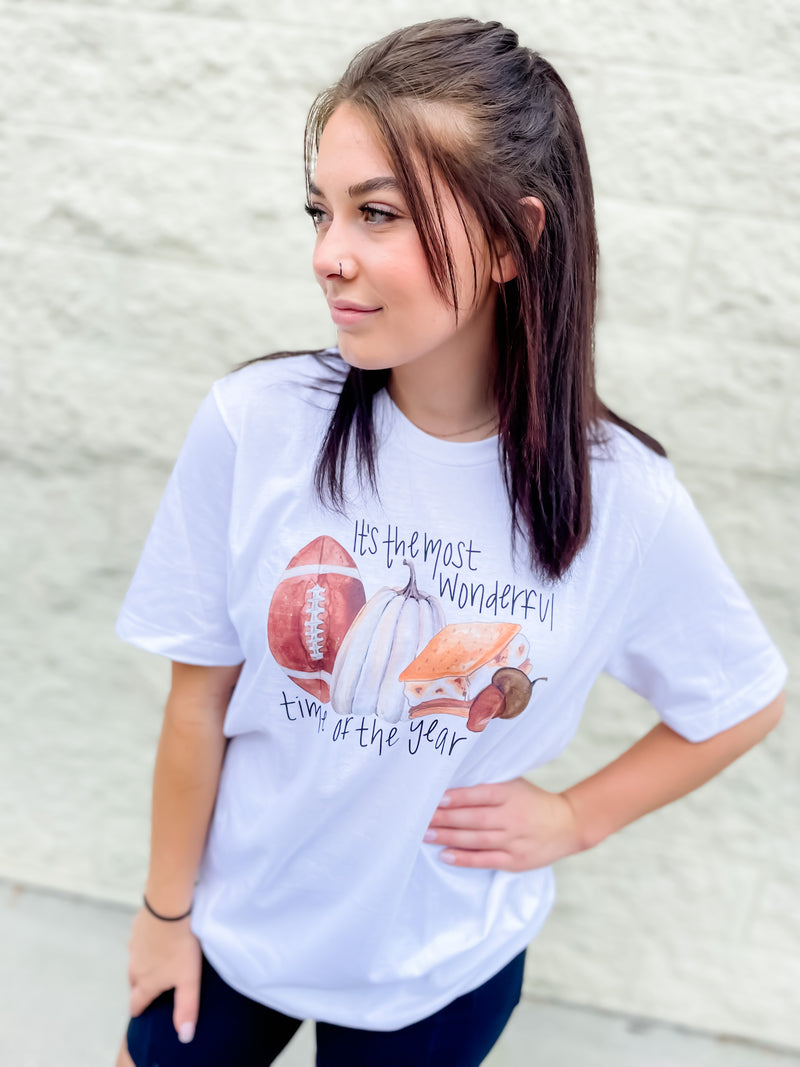Fall Wonderful Time Of The Year Graphic Tee