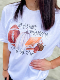 Fall Wonderful Time Of The Year Graphic Tee