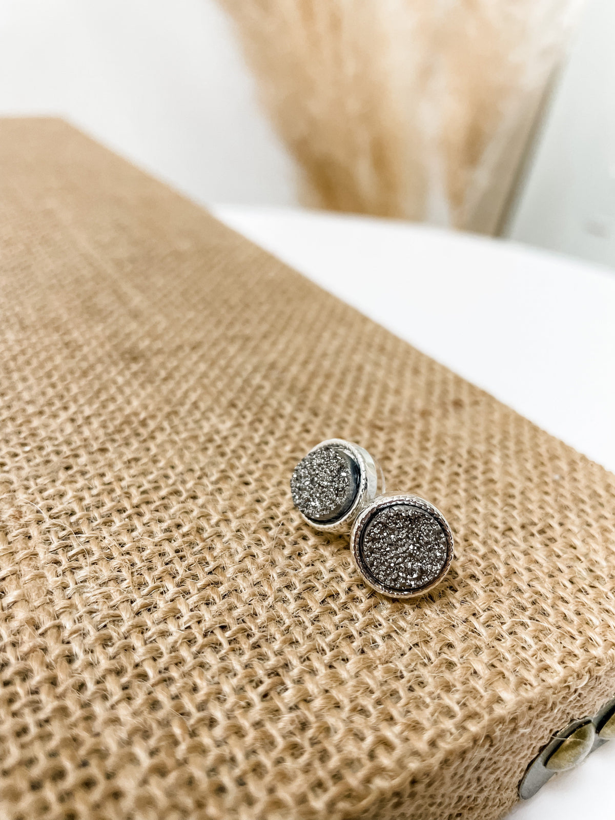 DRUZY STUDDED EARRINGS