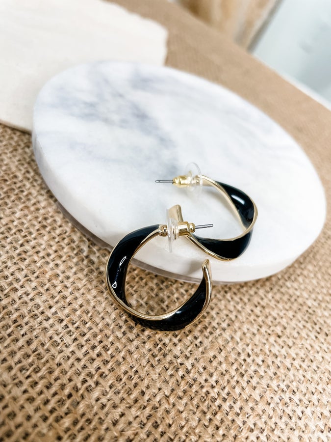 Twisted Hoop Earrings