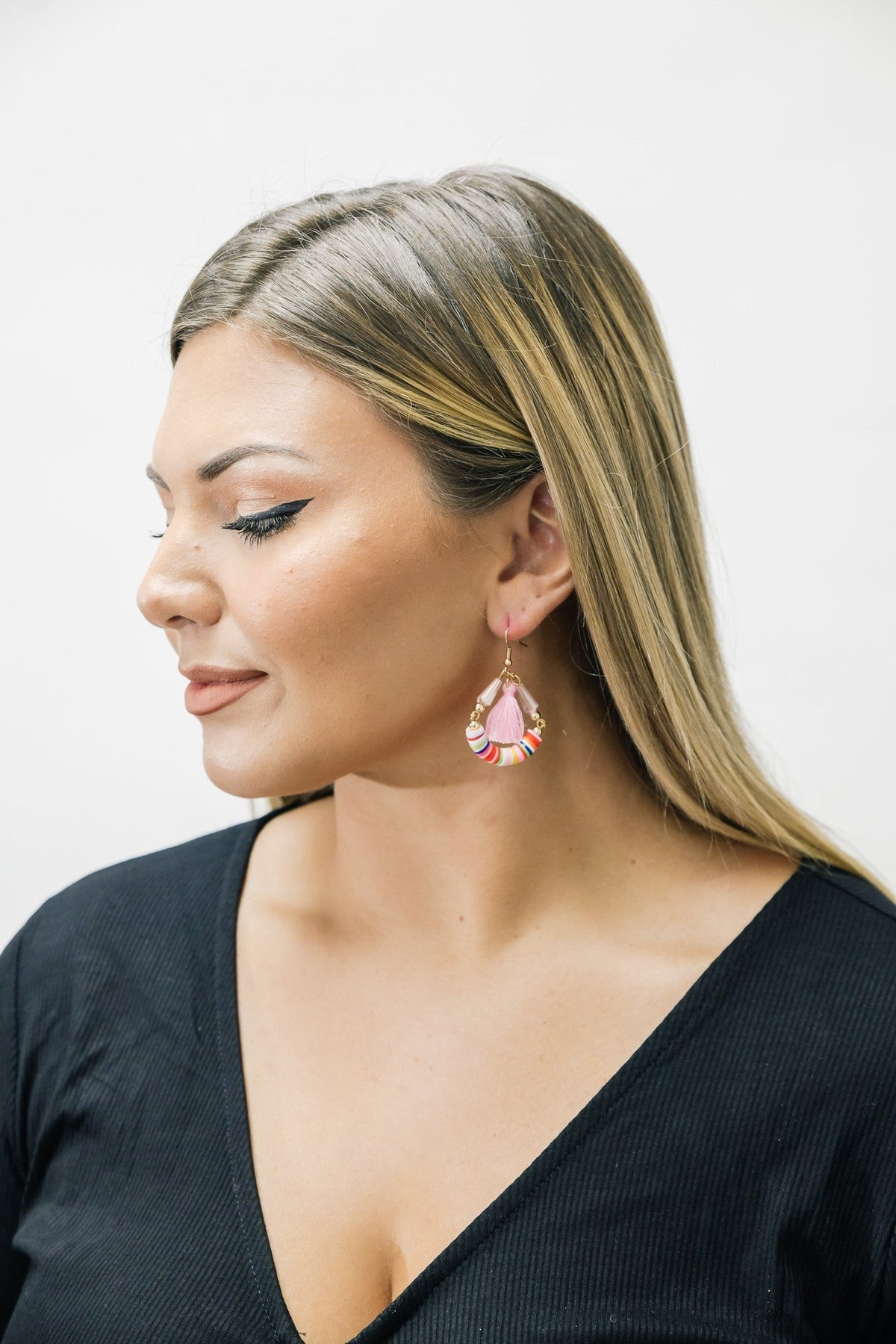 Multicolor Tassel Drop Earrings