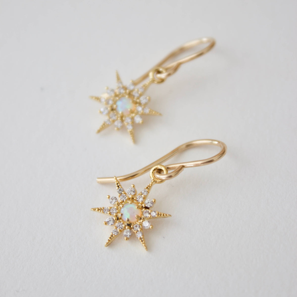 Opal Starburst Earrings