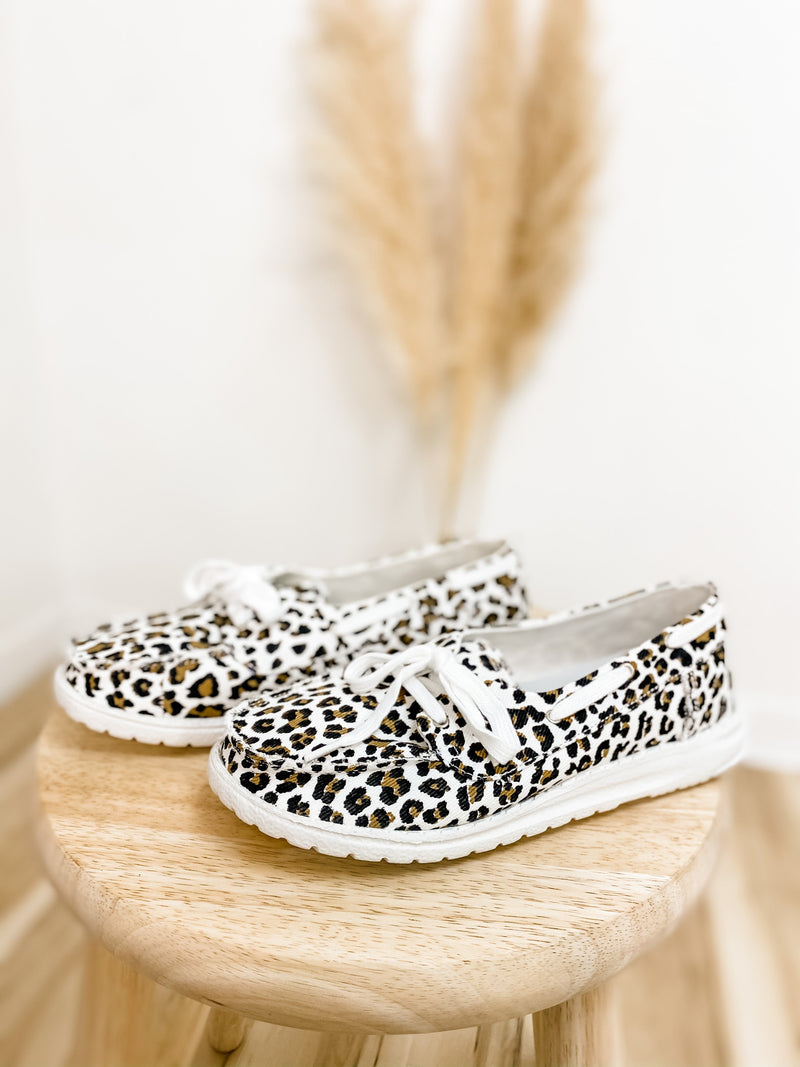 Leopard Print Slip On Shoe