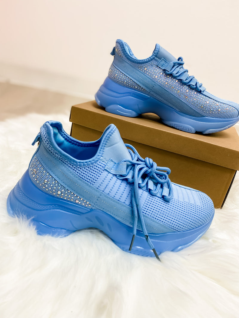 Light Blue Rhinestone Sneaker