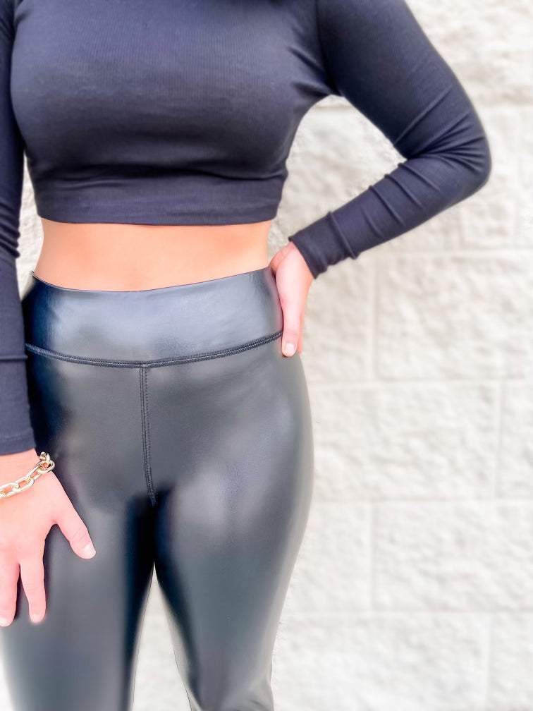 Mademli Custom Faux Leather Leggings