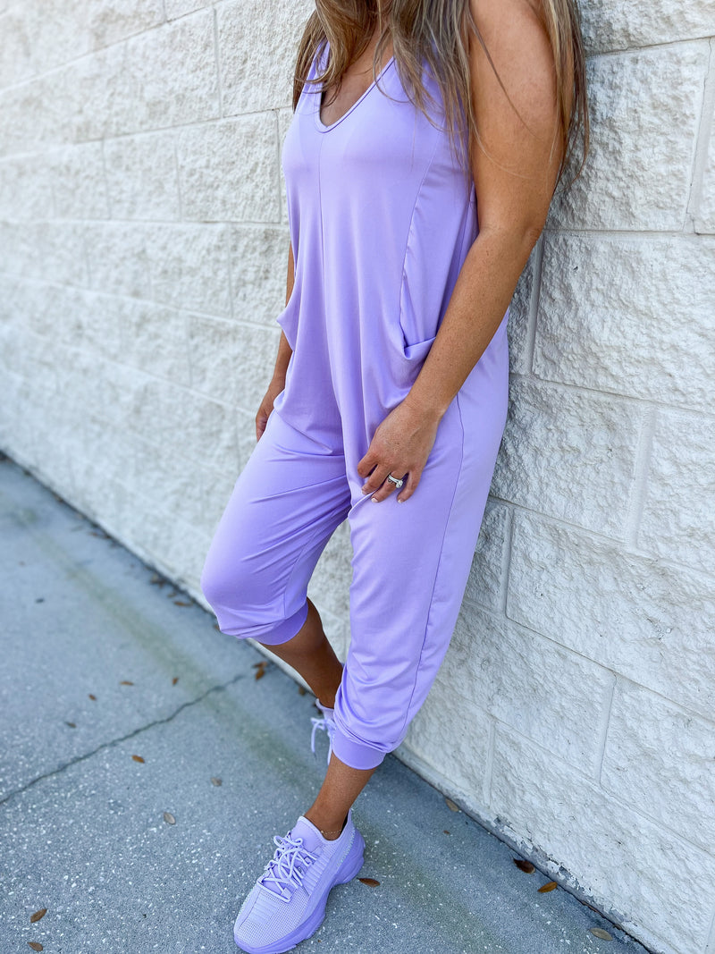 Happy Thoughts Lilac Mademli Custom Jumpsuit