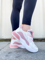 Pink Casual Chunky Sneakers