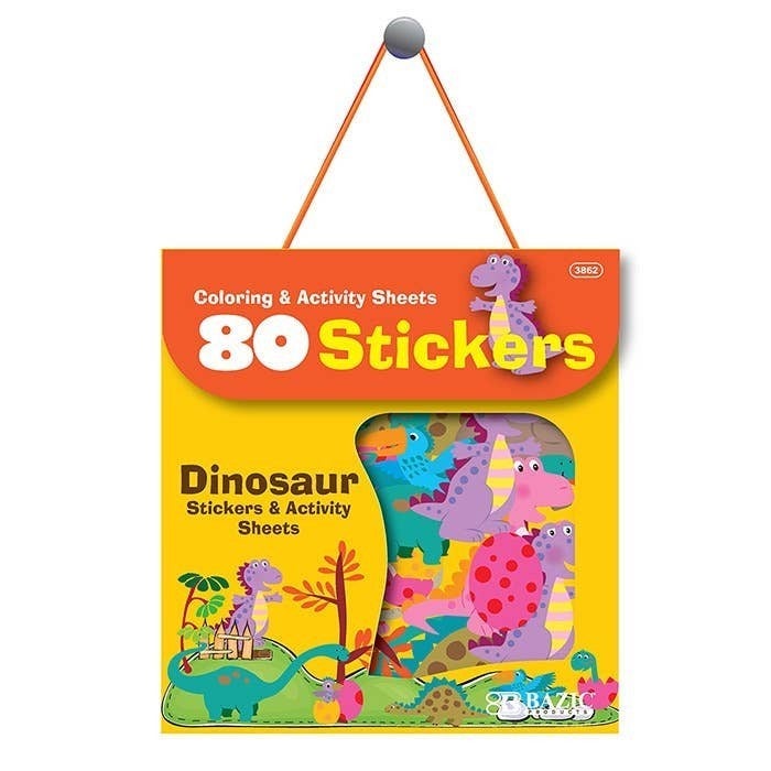 Dinosaur Stickers & Activity Sheets