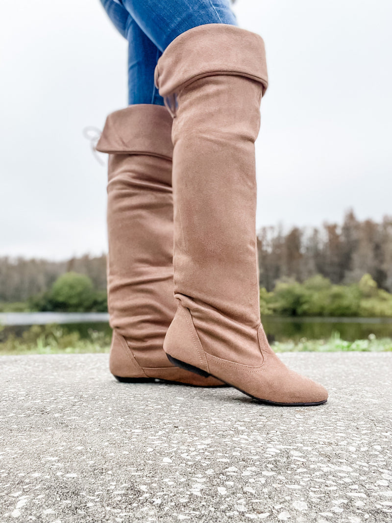Taupe Tall Boots